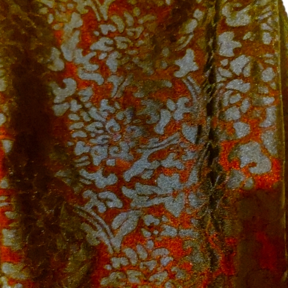 🐈‍⬛🎀🐈‍⬛ Sultry Gothic Bebe Black Floral Velvet & Crimson Scarlet Red Top - LJ - Picture 9 of 12
